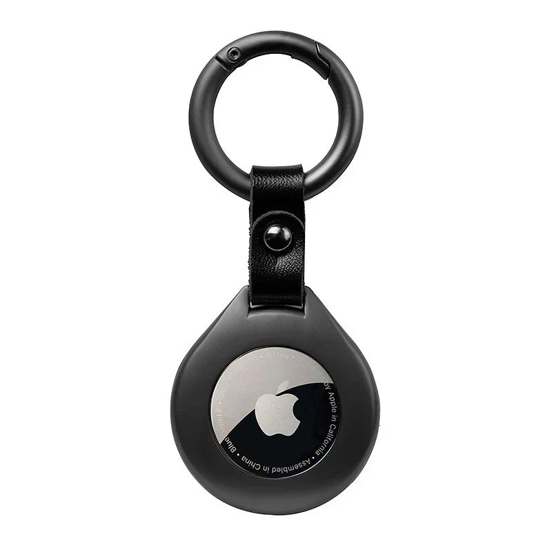 Hochwertige Leder-Metall-Anhänger-Schutzhülle für Apple AirTags