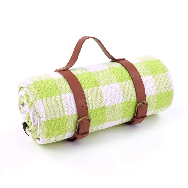 Wasserdichte Picknickdecke Karomuster mit Tragegurt