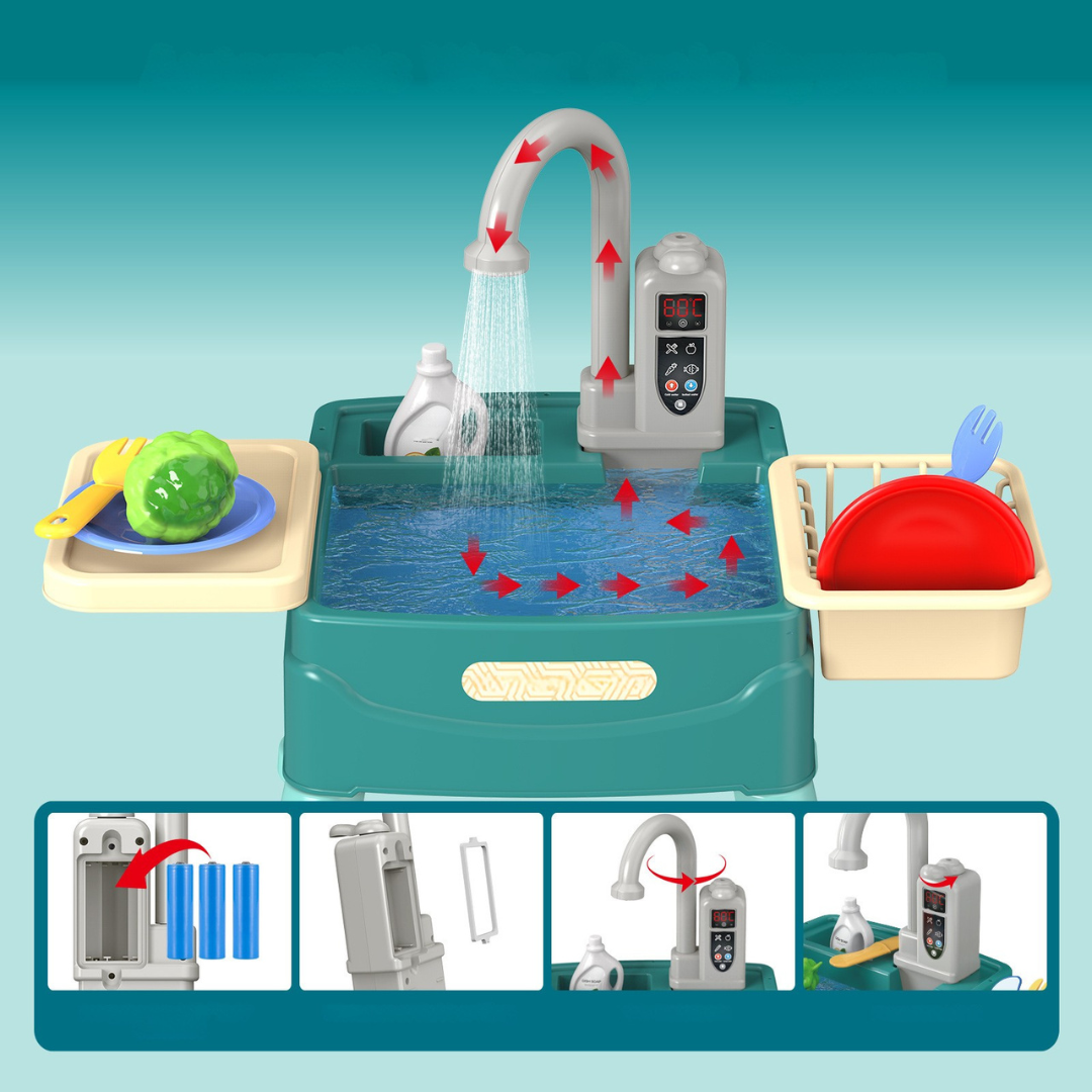 WaterWonder Spielküche mit magischem Wasserhahn für Kinder