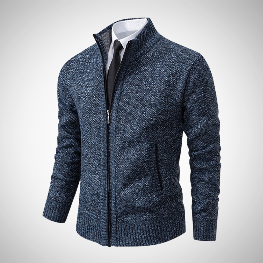 Herren Zip-Pullover – Stilvoller Strickpullover für Arbeit und Freizeit
