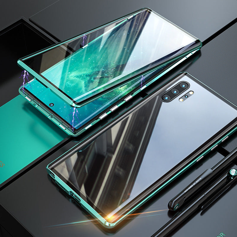 Magnetische gehärtete Glas-Doppelseitige Handyhülle für Samsung
