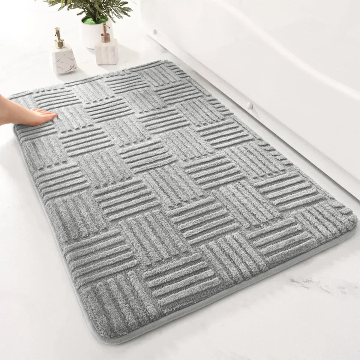 Badezimmermatte | Rutschfeste Badematte & Duschmatte | Badezimmerteppich | AquaTritt