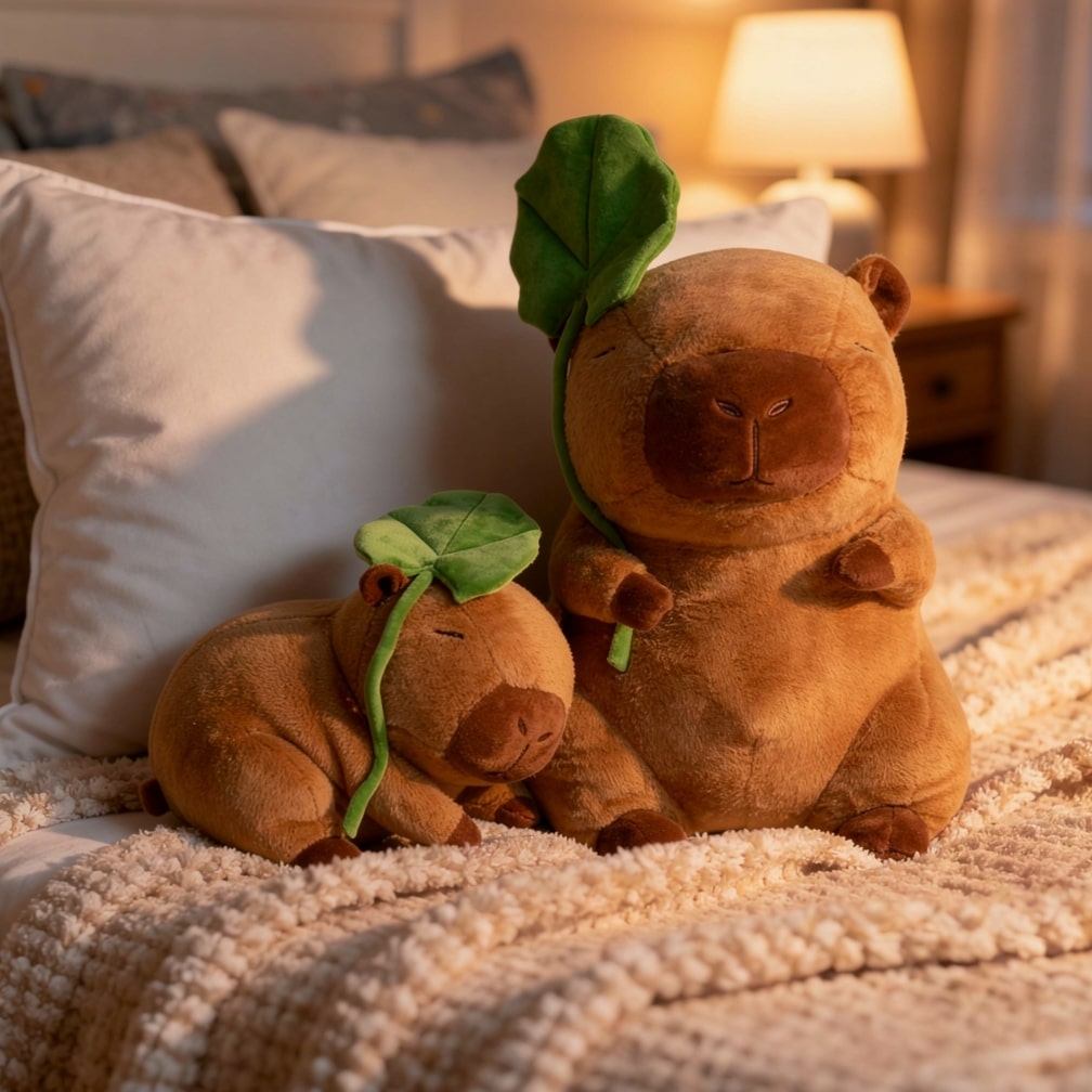 Capybara Plüschspielzeug für Babys, Kinder und Erwachsene | Süßes Plüschtier | Weiches Spielzeug | CapySnug