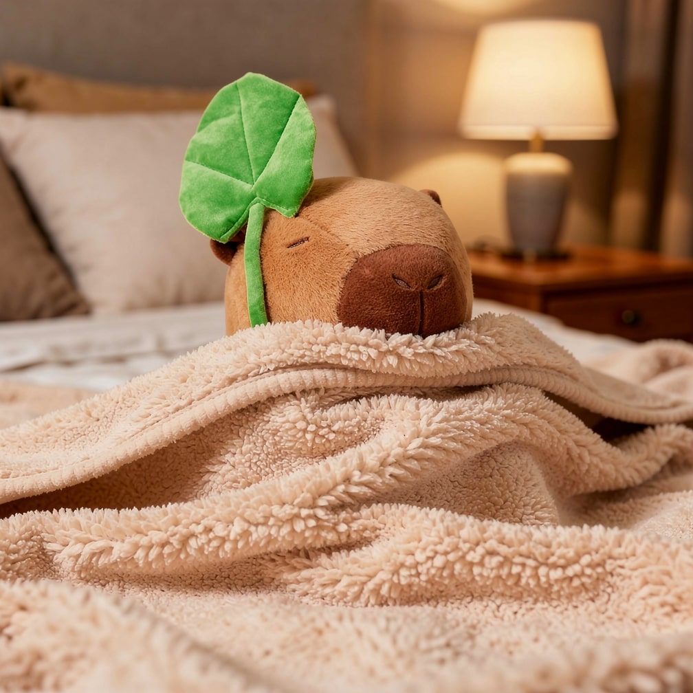 Capybara Plüschspielzeug für Babys, Kinder und Erwachsene | Süßes Plüschtier | Weiches Spielzeug | CapySnug