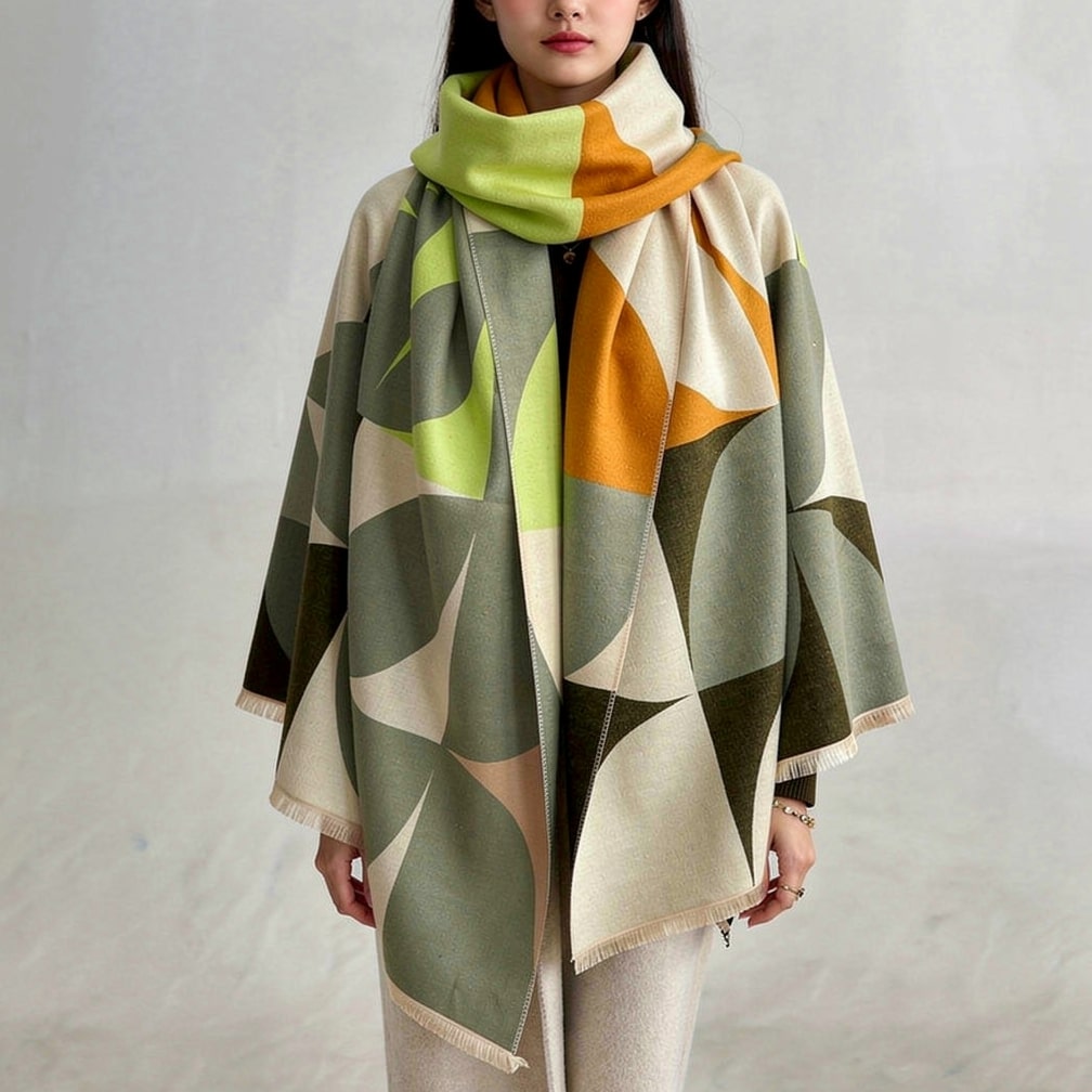 Damen Poncho | Moderner Winterschal | Lunessa