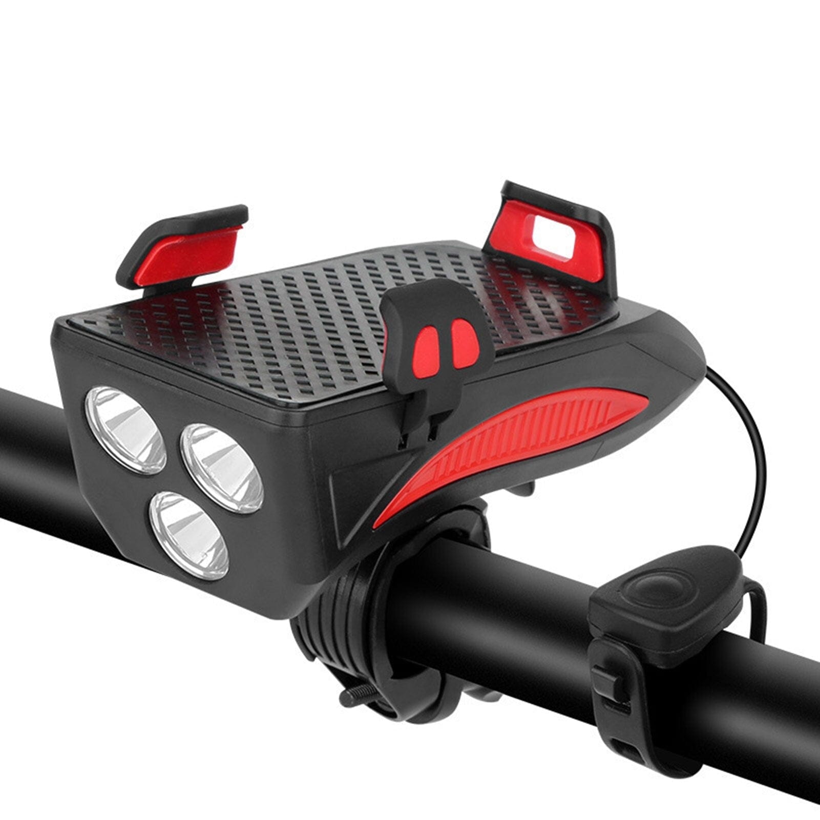 Fahrradlicht mit Handyhalter & Powerbank | Vorderes Fahrradlicht | PowerRide