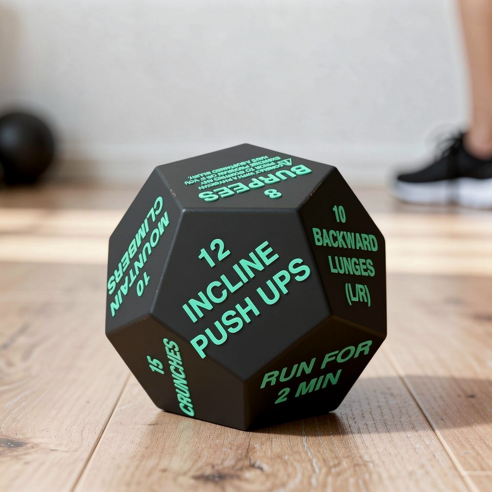 Fitness Würfel für Muskelaufbau & Krafttraining zu Hause | Home Workout für Ganzkörpertraining | Power Cube