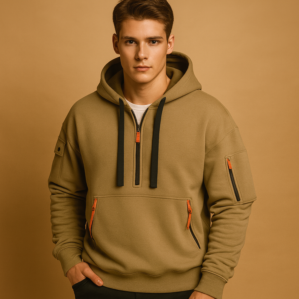Herren Pullover Hoodie mit Kapuze – Weiches Baumwollmischung Sweatshirt für den Alltag