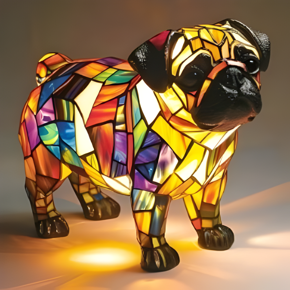 Tischlampe Glas Kunst Tierdesign