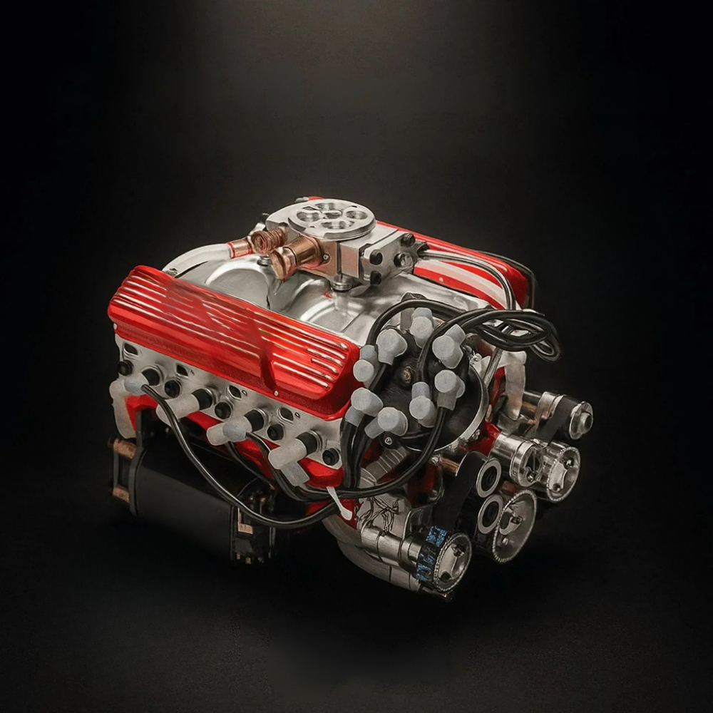V8 Motor Modell Metall-Kit Funktion Mechanik Technologie