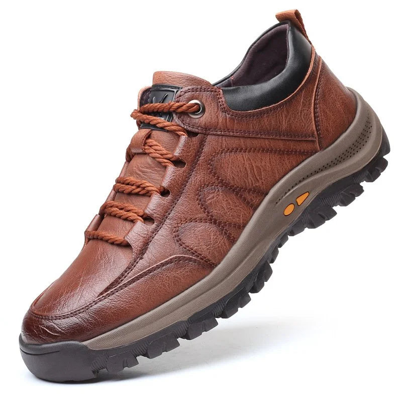 Bequeme und wasserdichte orthopädische Lederschuhe für Männer