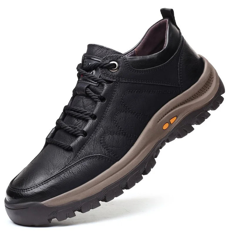 Bequeme und wasserdichte orthopädische Lederschuhe für Männer