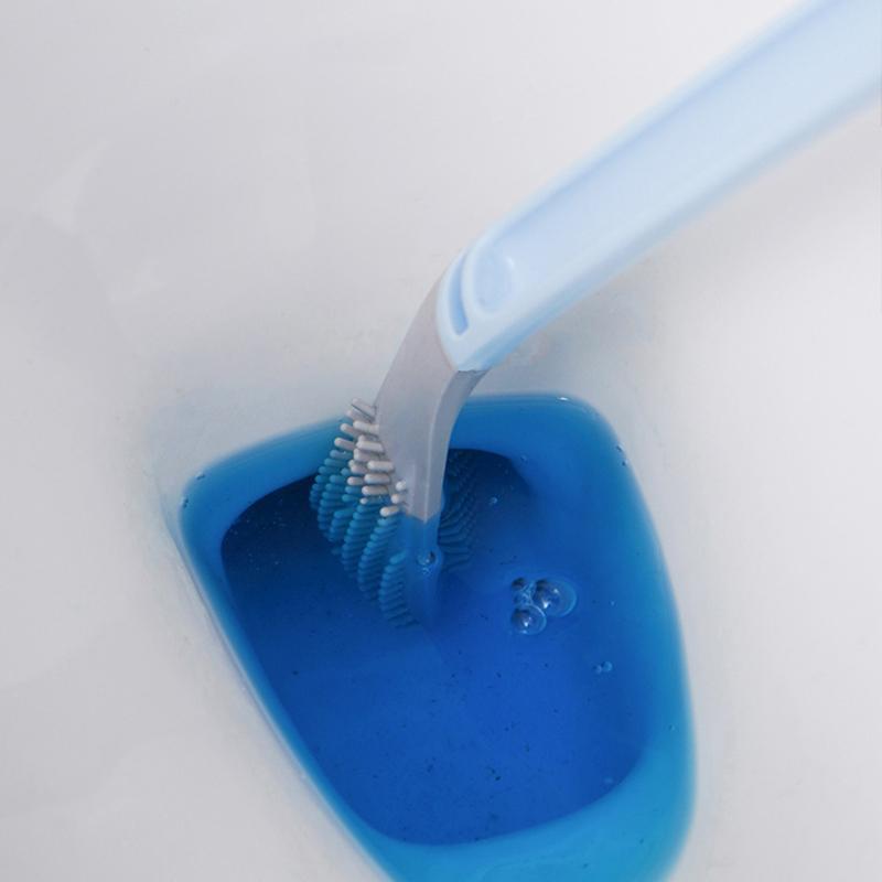Silicon-Toilettenbürste | Toilettenbürste mit Halter | WC Bürste | Cleanova