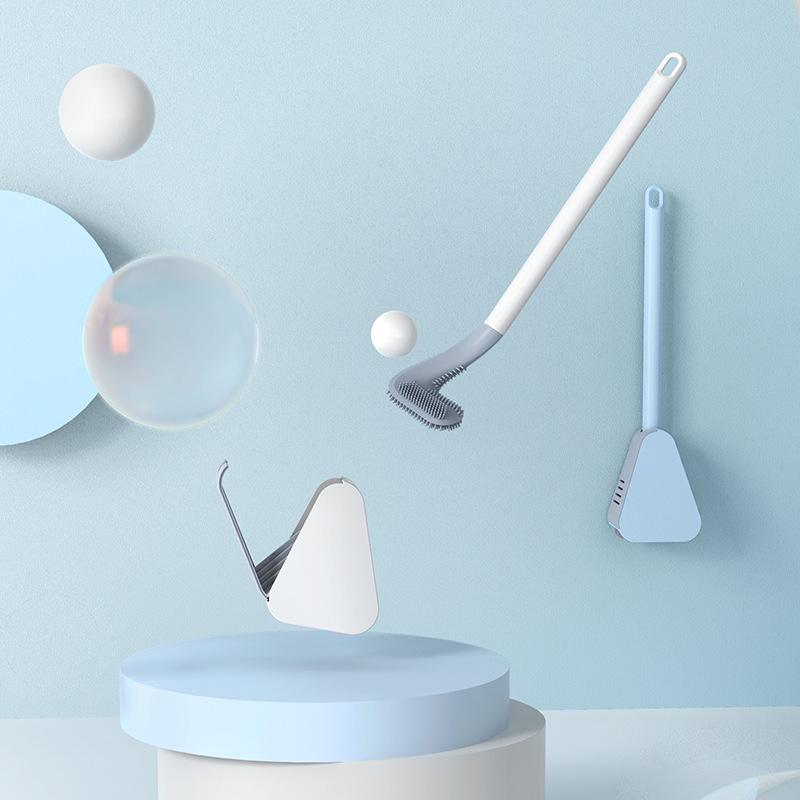 Silicon-Toilettenbürste | Toilettenbürste mit Halter | WC Bürste | Cleanova
