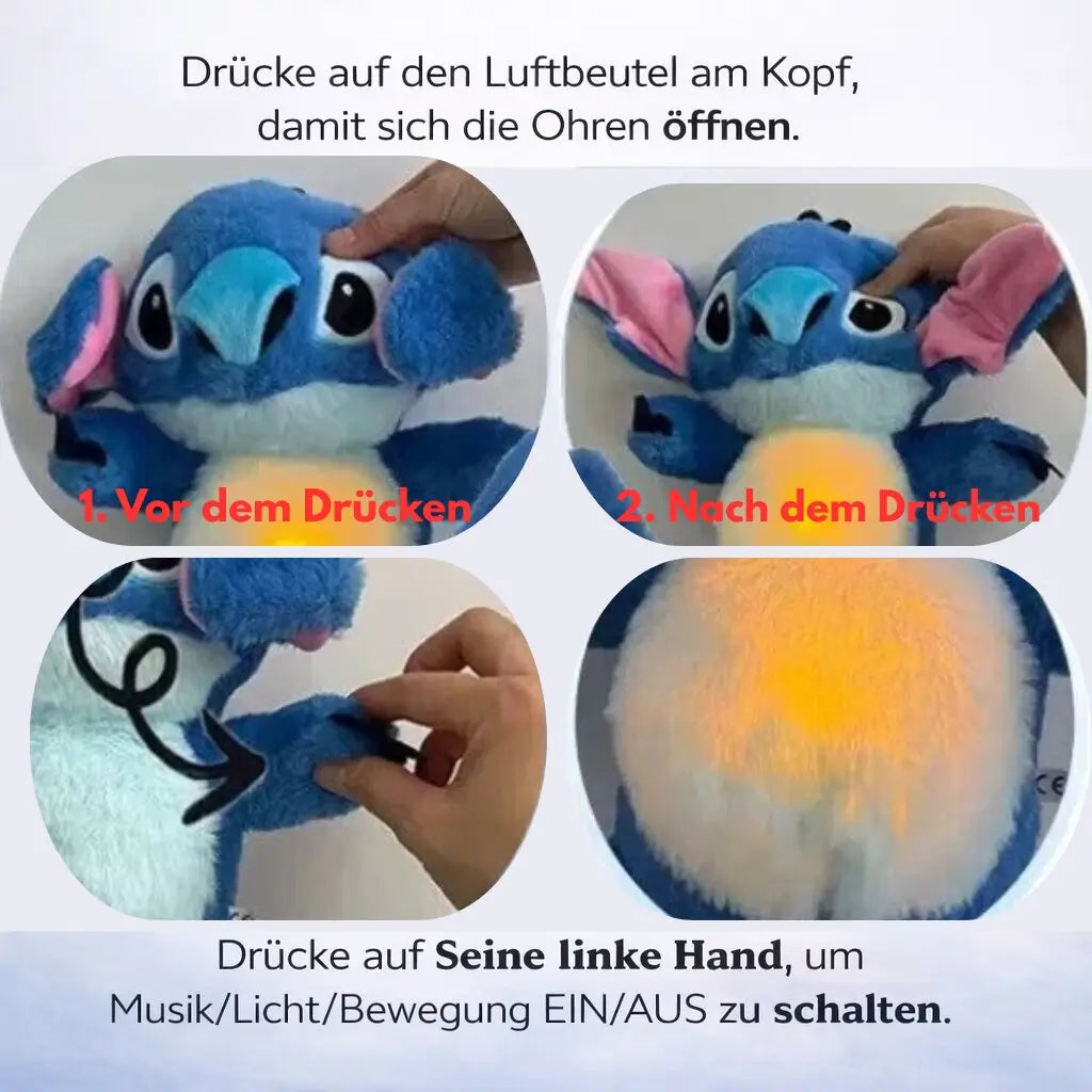 Kuscheltier mit Atemfunktion für Babys und Kinder | Beruhigendes Plüschtier | Schnugi