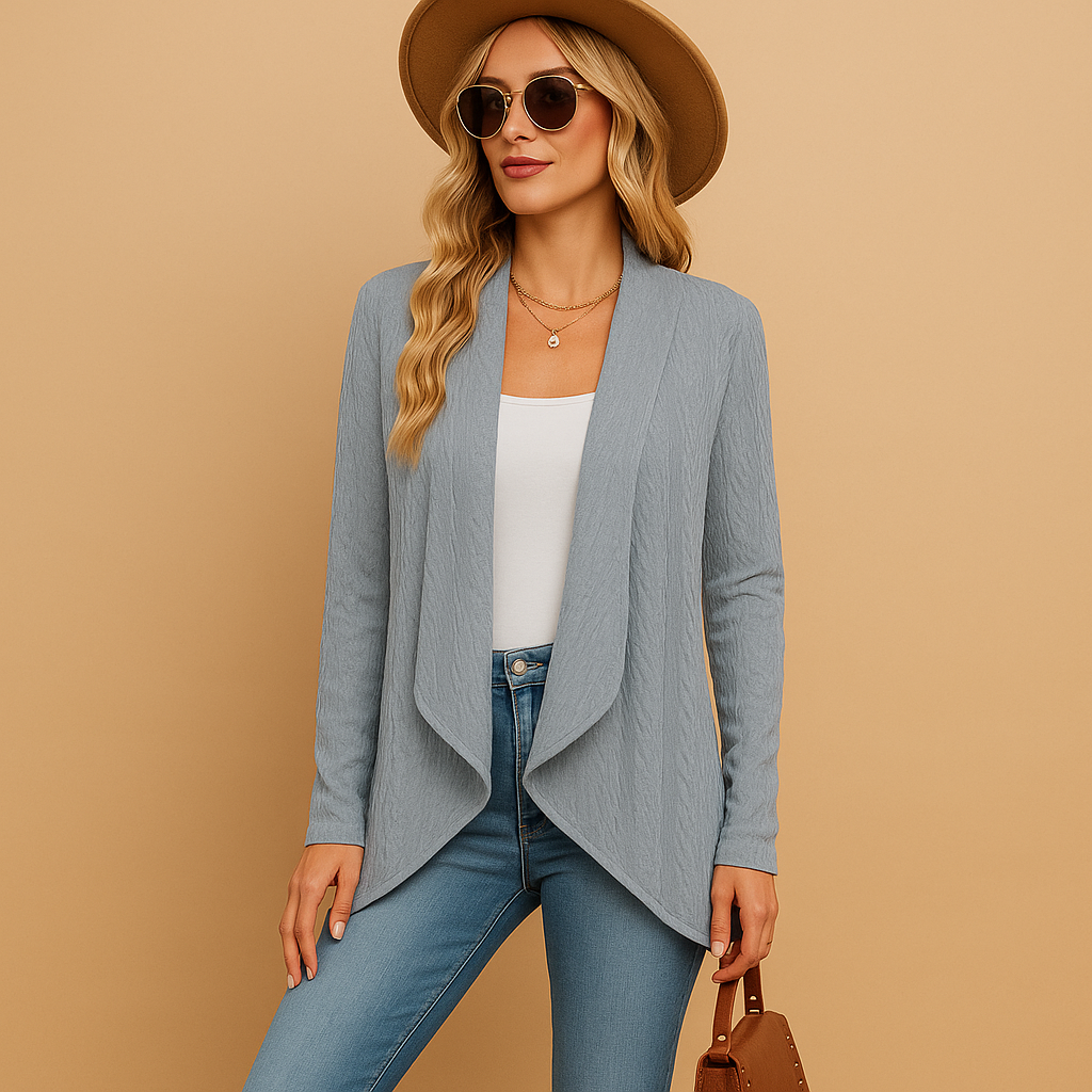Langer Strickcardigan für Damen – Elegant und Vielseitig