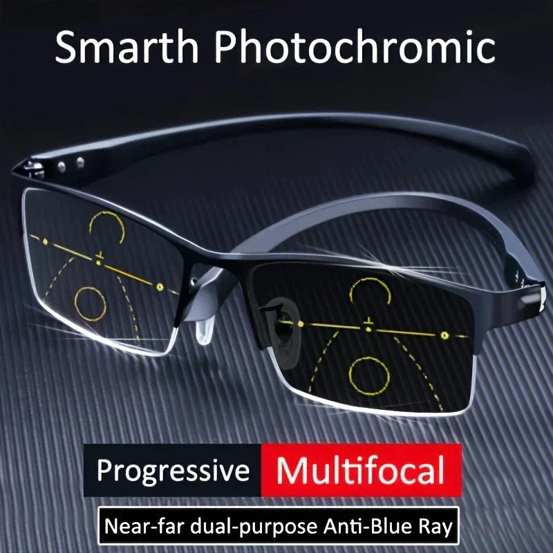 Lesebrille mit progressiven & fototropen Gläsern