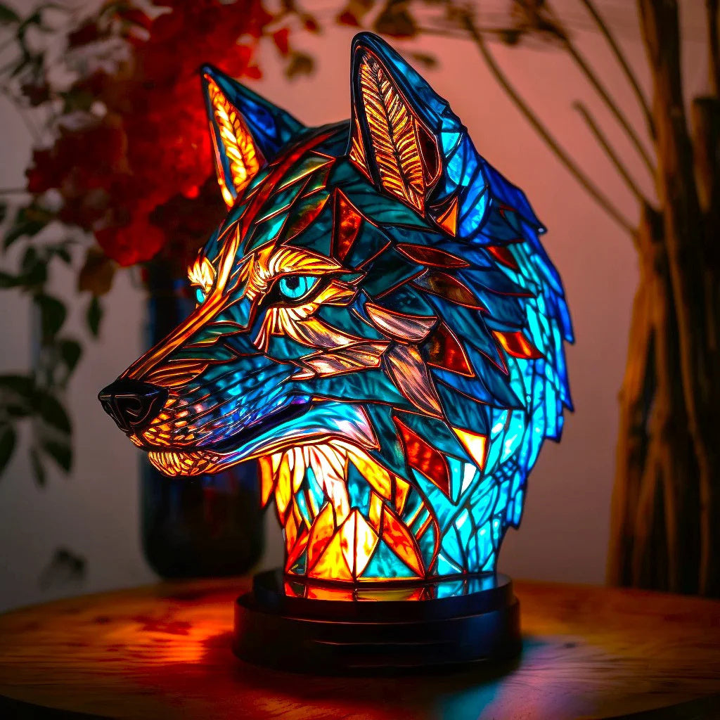 Tischlampe Glas Kunst Tierdesign