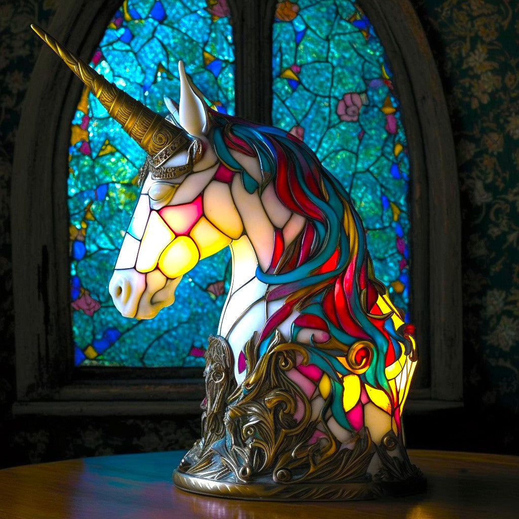 Tischlampe Glas Kunst Tierdesign