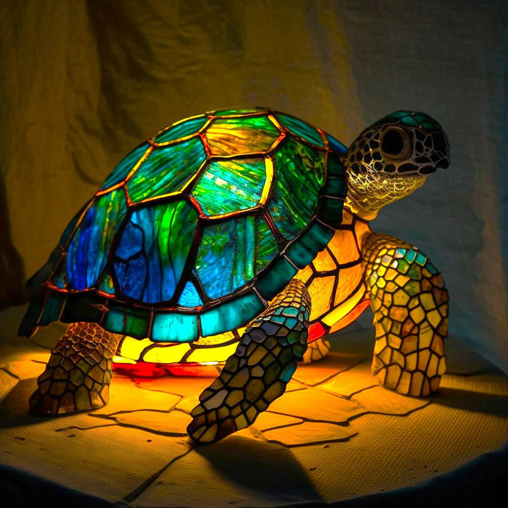 Tischlampe Glas Kunst Tierdesign