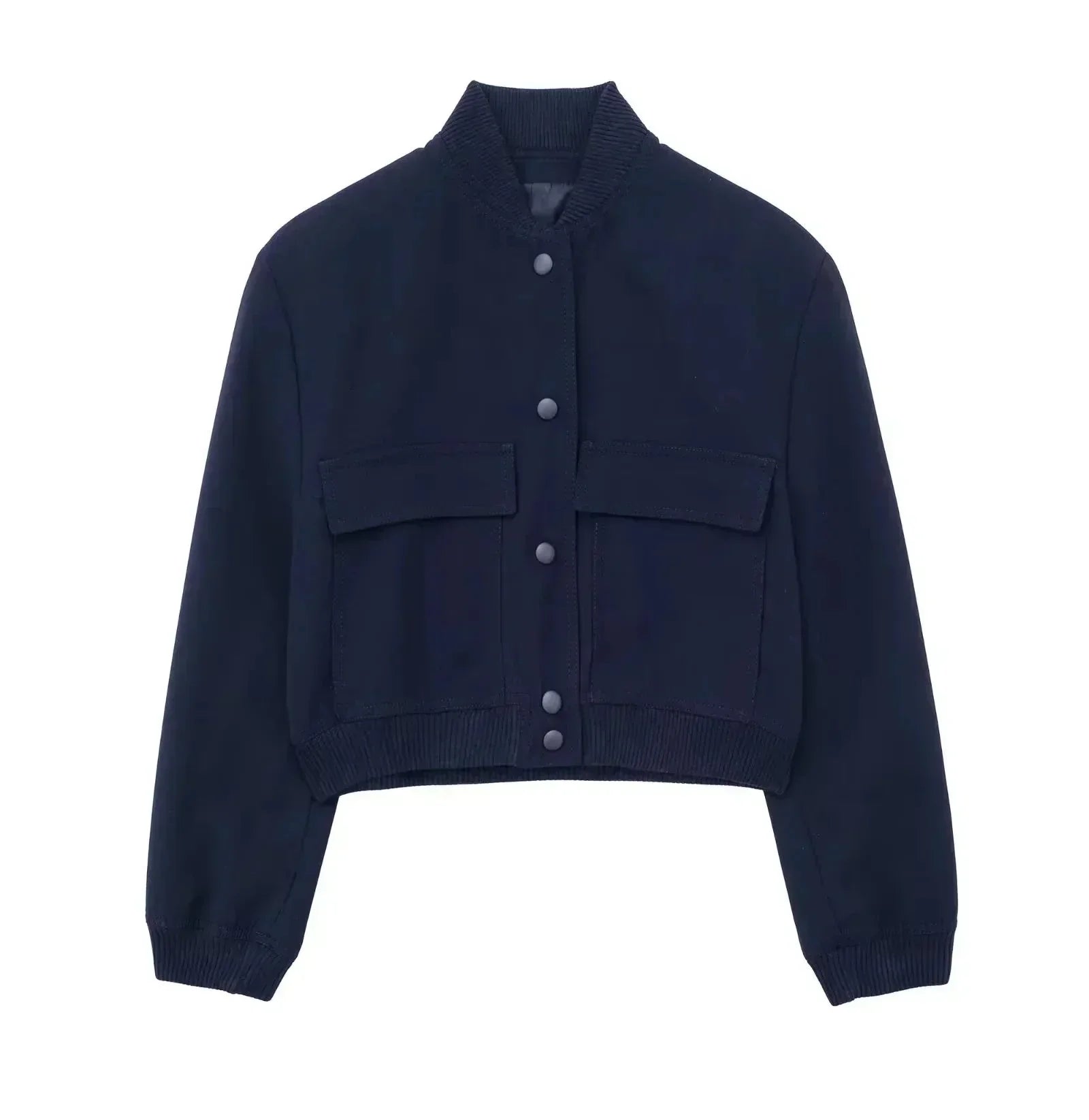 Gekürzte Bomberjacke für Frauen | Moderner Stil