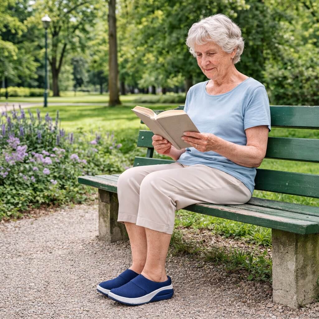 Orthopädische Hausschuhe zum Reinschlüpfen | Breite Diabetikerschuhe für Zuhause | Velori