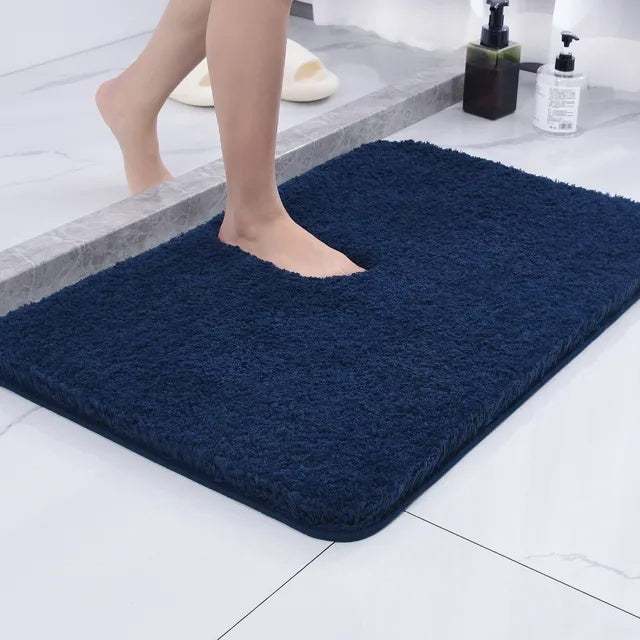 Rutschfeste Badematte | Plüsch-Duschmatte | Waschbarer Badeteppich | Weichlin