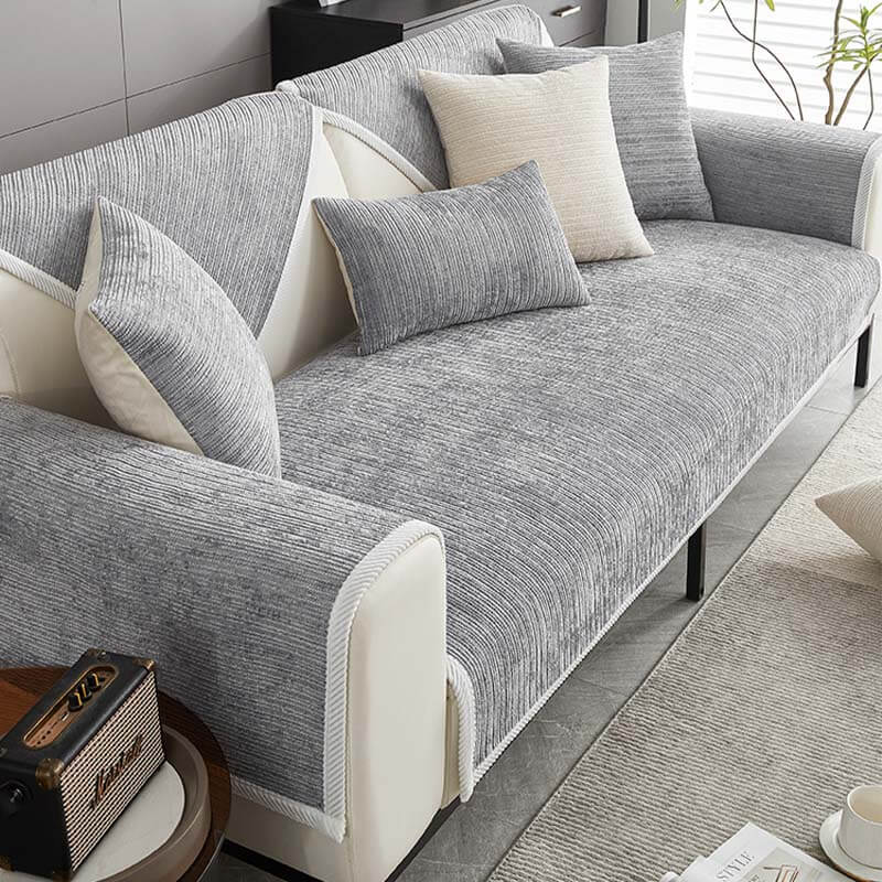 Sofaüberzug Chenille Waschbar Haustierfreundlich