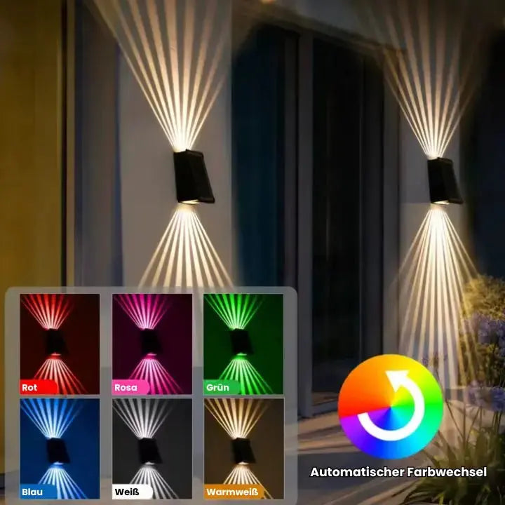 Solarlicht für Garten & Balkon | Gartenbeleuchtung mit Farbwechsel | Solarlampen für den Außenbereich | SolarLumen