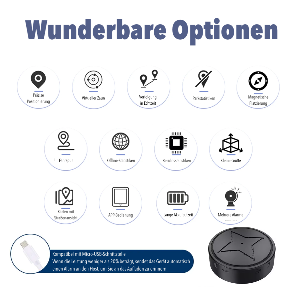 Trackpod Auto GPS-Tracker | Magnetisch | Echtzeit Überwachung