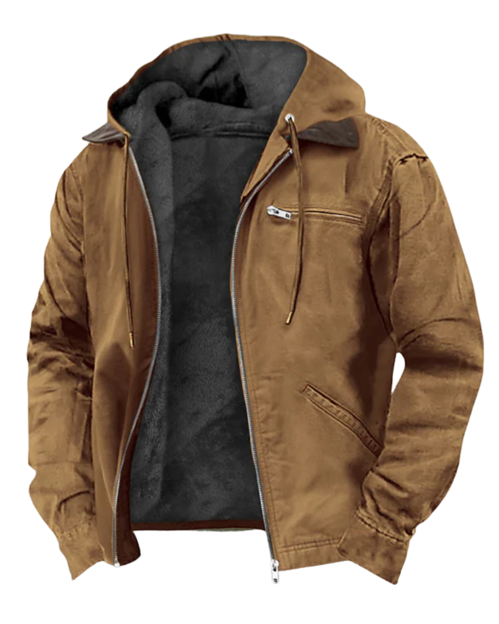 Herren Wintermantel im Retro-Look mit warmer Fütterung