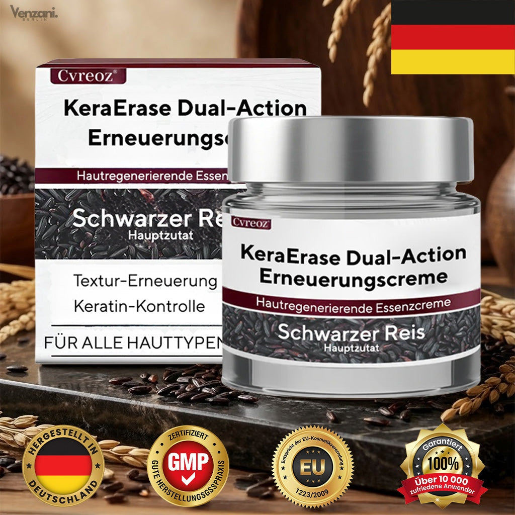 Cvreoz® KeraErase Dual-Action Renewal Cream - Die Kraft des schwarzen Reises gegen raue Stellen