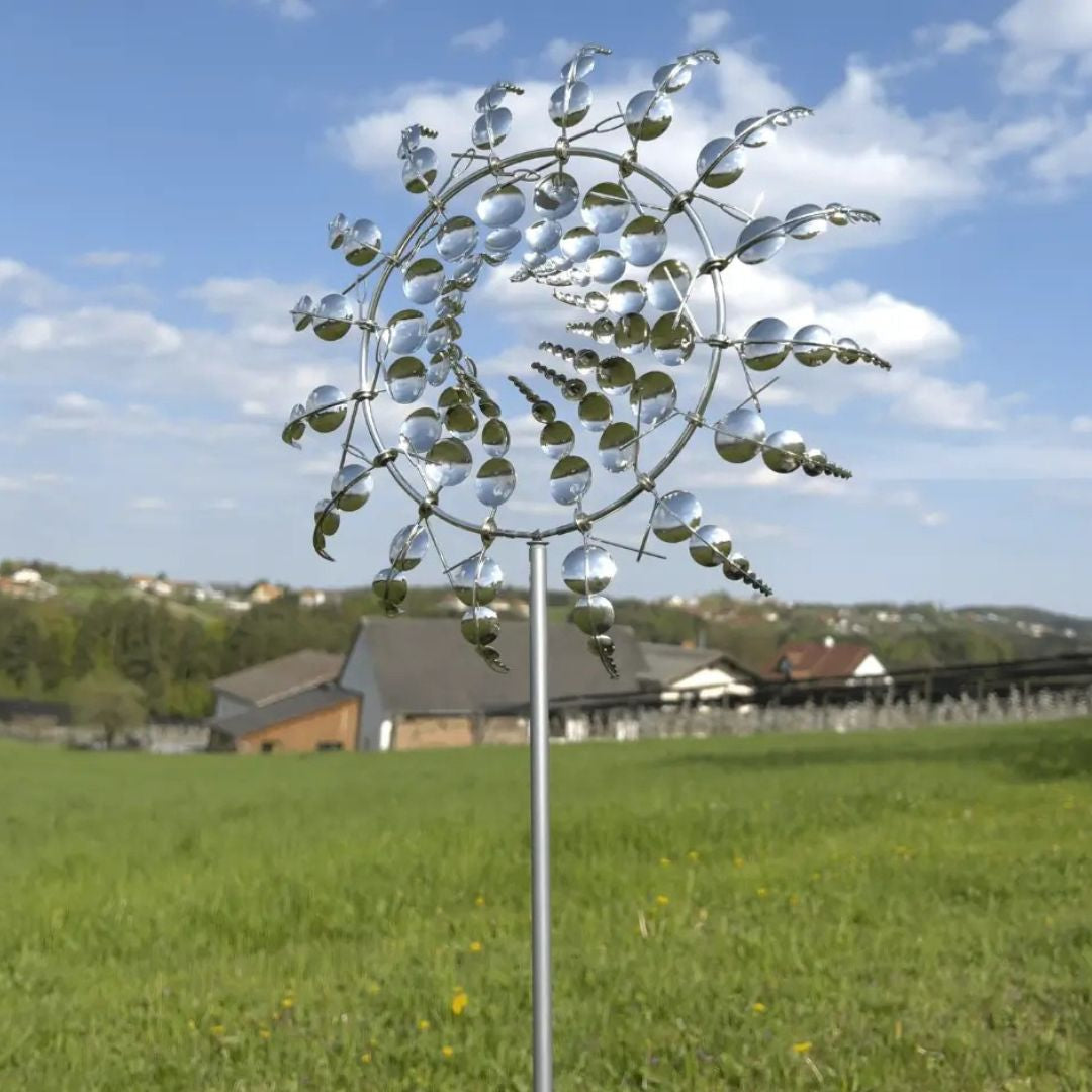 Windspiel für den Garten | Metall-Windmühle | WindLume