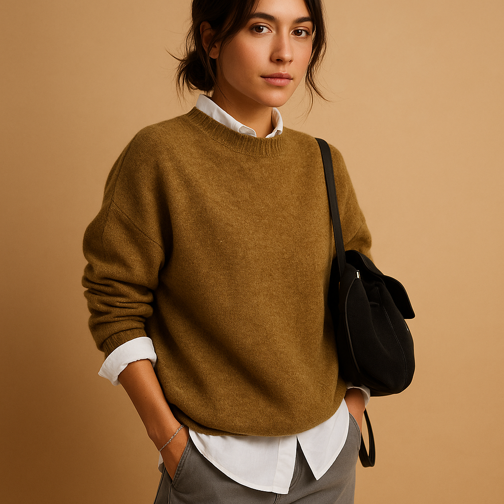 Damen Wollpullover – Elegante Passform mit minimalistischem Design