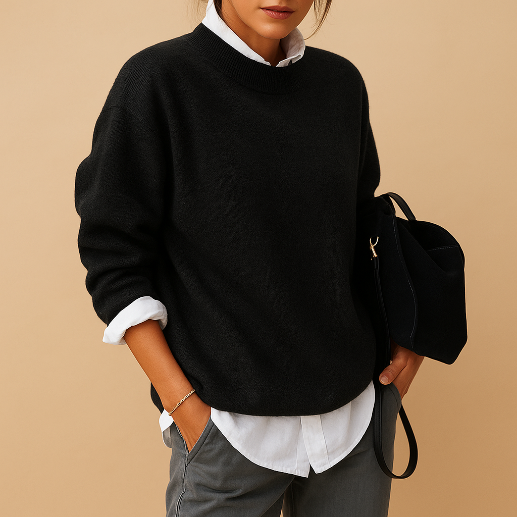 Damen Wollpullover – Elegante Passform mit minimalistischem Design